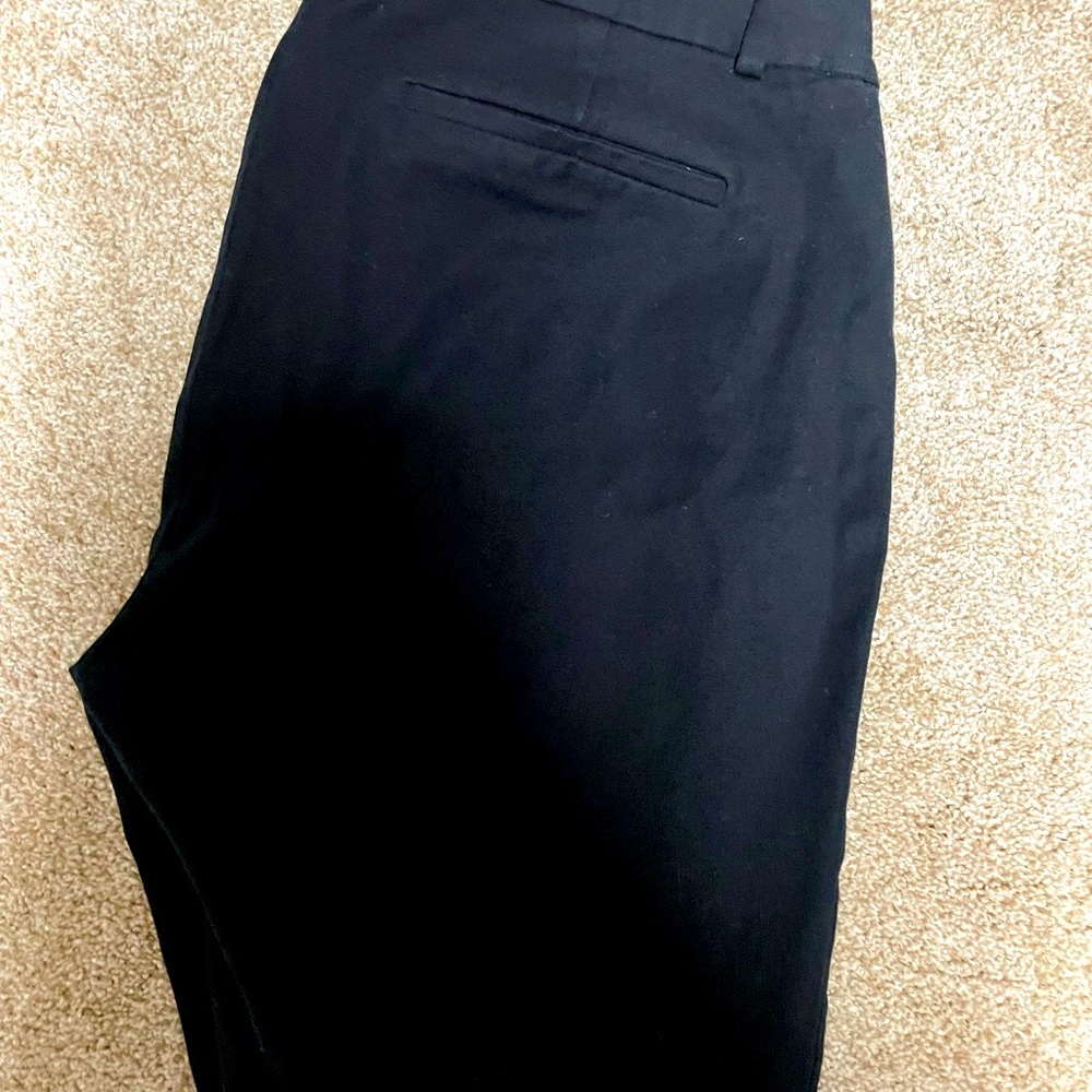 Black skinny leg pants by JCrew